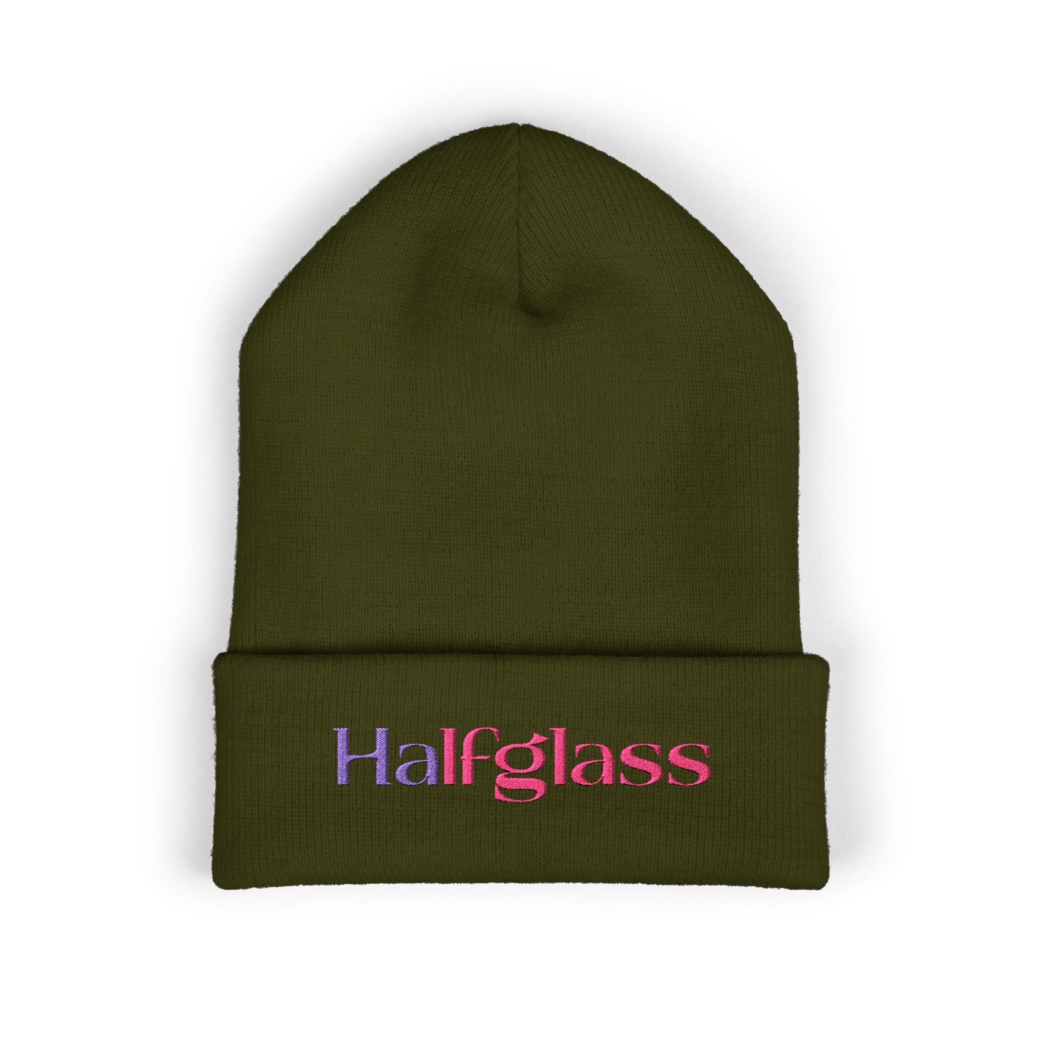Halfglass Embroidered Cuffed Beanie
