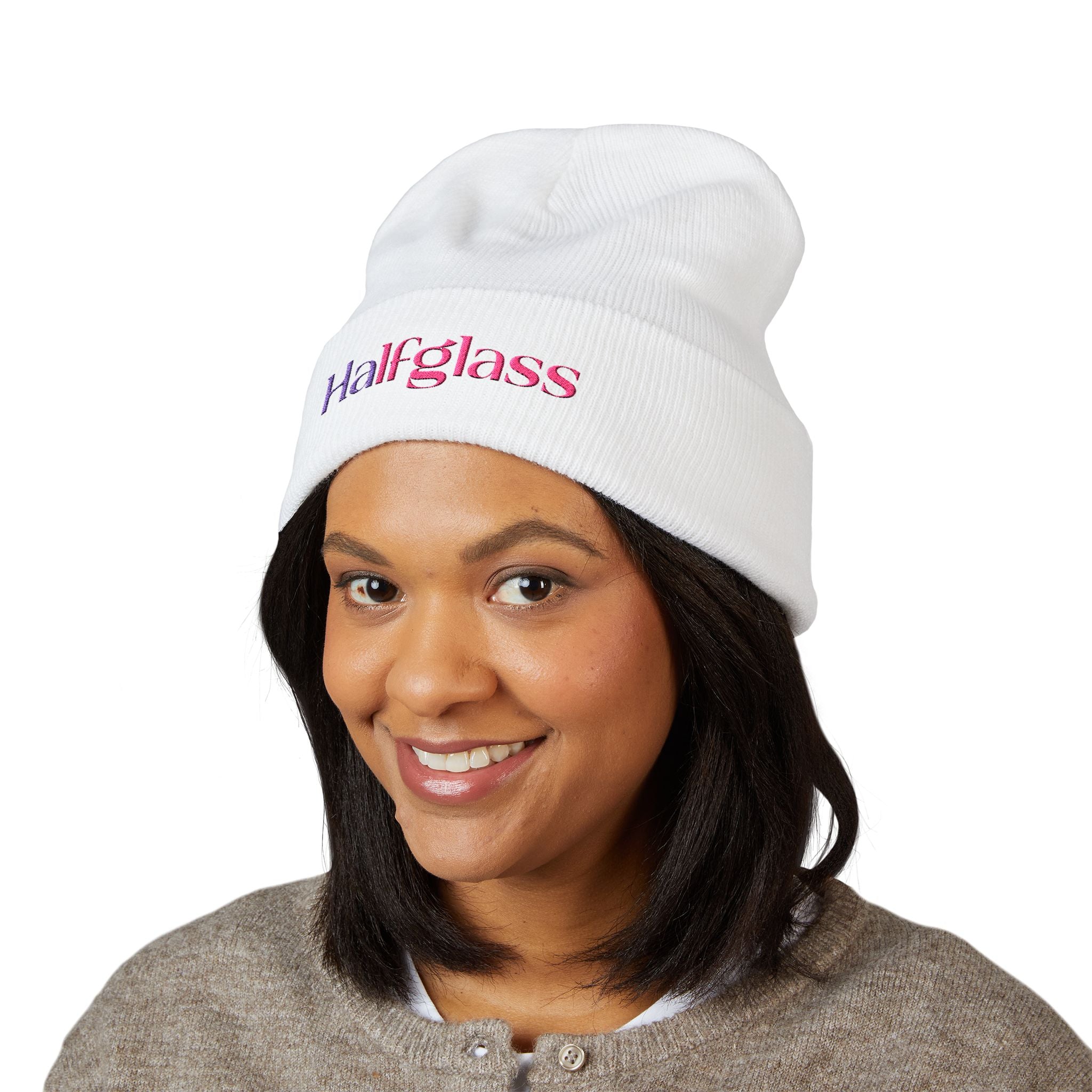 Halfglass Embroidered Cuffed Beanie