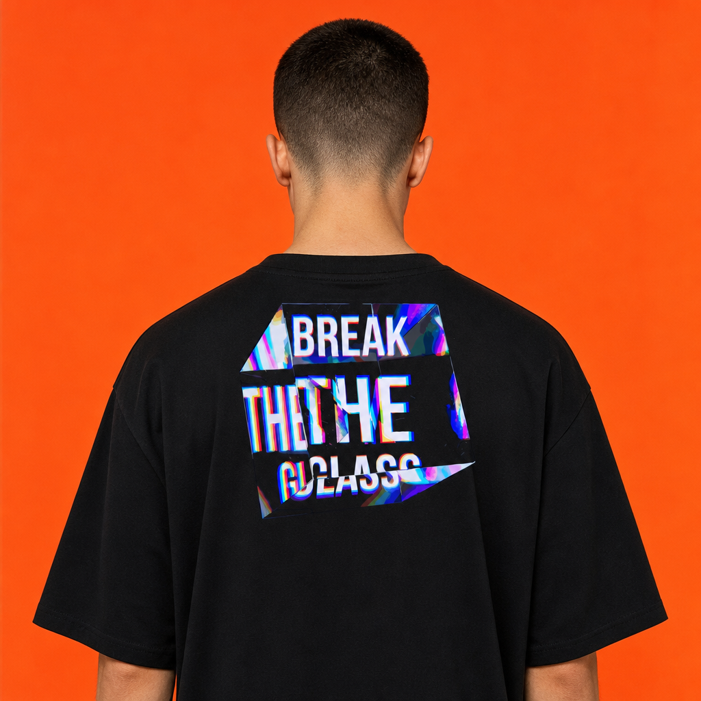 Halfglass Break The Glass Cotton T-Shirt — back editorial