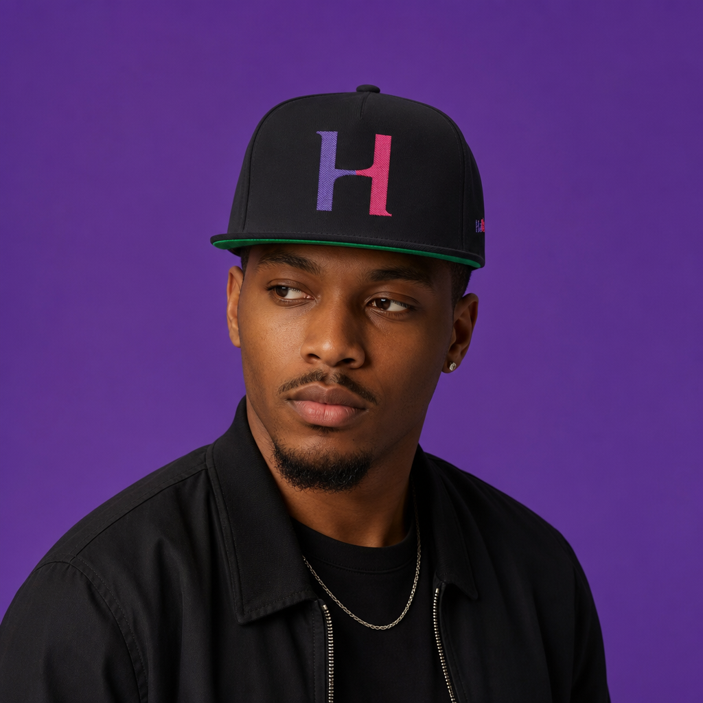 Halfglass Embroidered Flat Bill Snapback — editorial