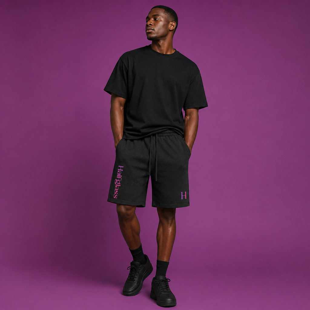 Halfglass Mineral Wash Waffle Knit Shorts — editorial