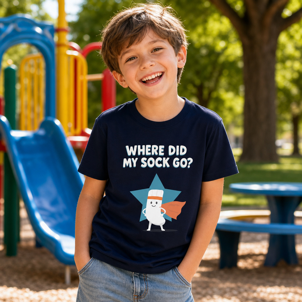 WDMSG - Sock Hero Organic cotton kids t-shirt — editorial